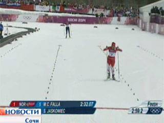 Олимпийский чемпион по лыжному спринту - норвежец Ола-Виген Хаттестад