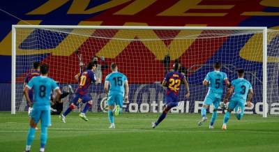 Барселона одержала вторую победу после возобновления сезона (видео)