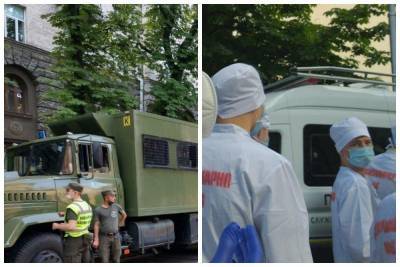 Под окна Зеленского экстренно стянули военную технику и полицию, замечены санитары: что происходит