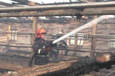 В Хмельницкой области на ферме произошло возгорание