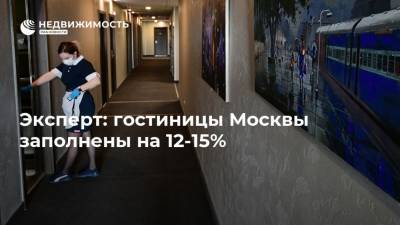 Эксперт: гостиницы Москвы заполнены на 12-15%