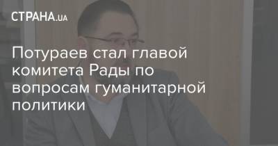 Потураев стал главой комитета Рады по вопросам гуманитарной политики