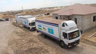 Федерации профсоюзов Казахстана и Узбекистана оказали мактааральцам благотворительную помощь на 66 миллионов тенге.