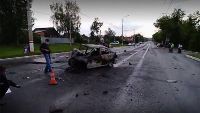 Появилось видео последствий ДТП с шестью погибшими в Мордовии