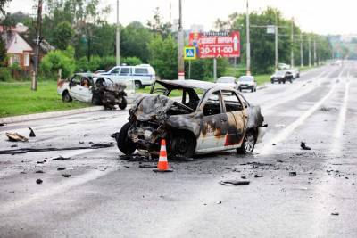 Трагическое ДТП произошло в Саранске, в результате которого заживо сгорели 6 человек