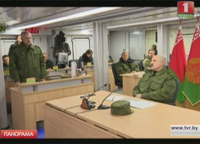 Александр Лукашенко принял участие в проверке уровня профессионально-должностной подготовки офицерского состава Вооруженных сил