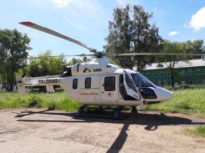 Вертолет санитарной авиации в 32 раз прилетел в Глазов