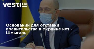 Оснований для отставки правительства в Украине нет - Шмыгаль