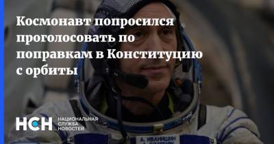 Космонавт попросился проголосовать по поправкам в Конституцию с орбиты