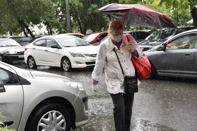 Москвичей предупредили о дожде с грозой и порывистым ветром