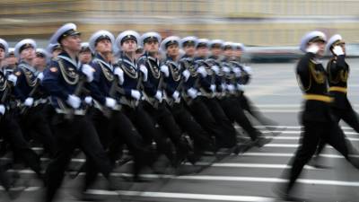 В Петербурге прошла тренировка парада Победы