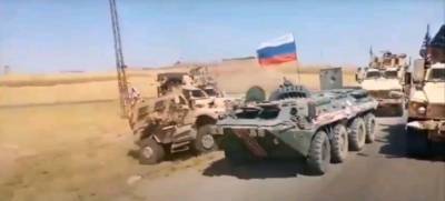 Американцы заблокировали российский военный патруль в районе Эль-Хасака (видео)