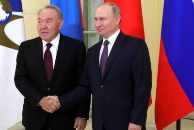 Путин пожелал Назарбаеву скорее выздороветь от коронавируса