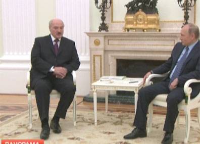 Александр Лукашенко и Владимир Путин проводят двустороннюю встречу в Кремле