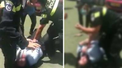 Видео: полицейские силой задержали женщину за отсутствие маски в Петах-Тикве