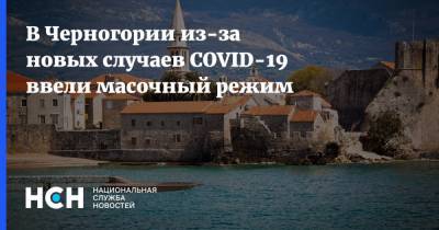 В Черногории из-за новых случаев COVID-19 ввели масочный режим