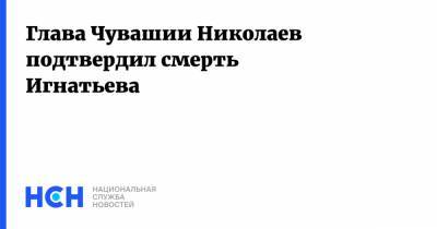 Глава Чувашии Николаев подтвердил смерть Игнатьева