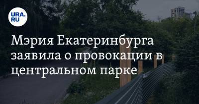 Мэрия Екатеринбурга заявила о провокации в центральном парке. За него бьется городская оппозиция