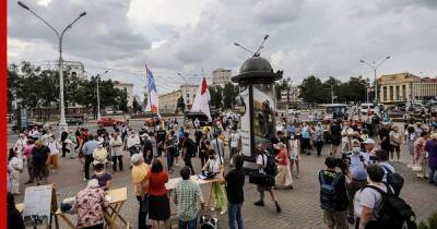 В Минске прошли протесты из-за задержаний соперников Лукашенко