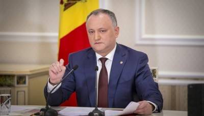 Президент Молдавии предложил досрочные парламентские выборы как способ разрешения политического кризиса