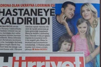 Турецкая газета перепутала "жен" Зеленского
