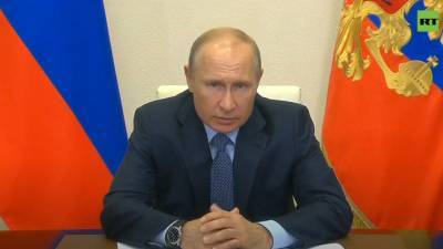 Путин принимает доклады по ликвидации последствий разлива топлива под Норильском
