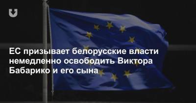 ЕС призывает белорусские власти немедленно освободить Виктора Бабарико и его сына