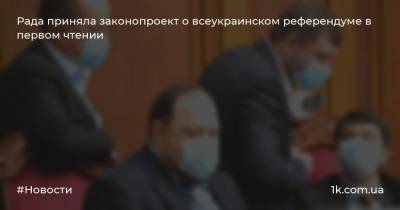 Рада приняла законопроект о всеукраинском референдуме в первом чтении