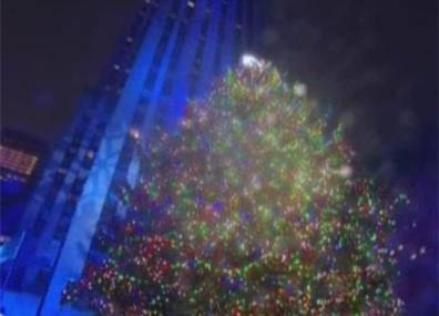 В Нью-Йорке состоялась церемония зажжения огней на главной елке города