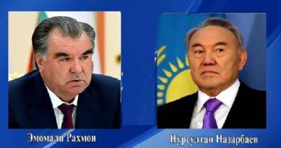 Президент Таджикистана Эмомали Рахмон направил телеграмму Первому Президенту Казахстана Нурсултану Назарбаеву