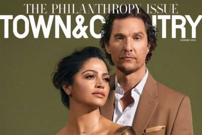 Макконахи с супругой попали на обложку журнала о филантропах