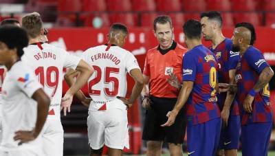 "Барселона" и "Севилья" завершили матч чемпионата Испании без забитых мячей