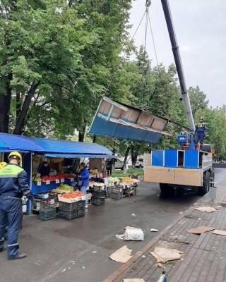 Кемеровчане сообщили о демонтаже рынка на проспекте Ленина