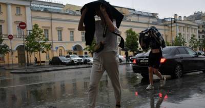 МЧС предупредило москвичей о грозе, граде и сильном ветре