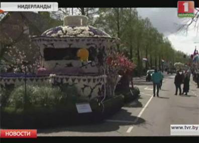 В Нидерландах прошел первый в этом году цветочный парад