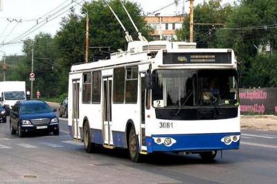 В Рязани временно изменили маршруты двух троллейбусов