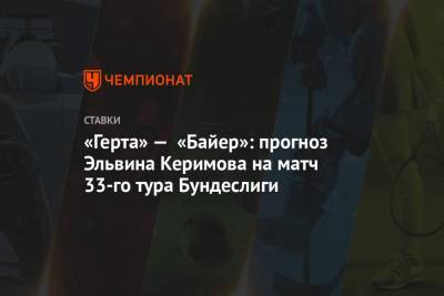 «Герта» — «Байер»: прогноз Эльвина Керимова на матч 33-го тура Бундеслиги