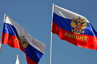 Парашютисты развернули в небе над Подмосковьем 600-метровый российский флаг
