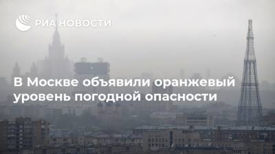В Москве объявили оранжевый уровень погодной опасности