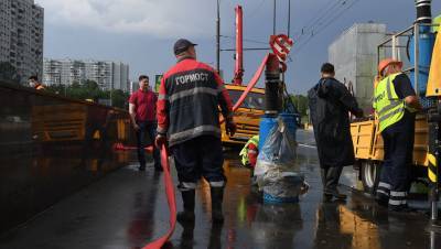 В Москве устранили все крупные подтопления на дорогах