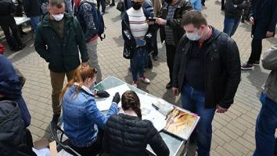 МВД Беларуси отчиталось почти о 300 задержанных на предвыборных пикетах в пятницу