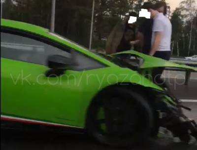 На дороге в Рязани в ДТП попал Lamborghini