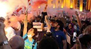 Участники акции в Тбилиси потребовали наказать виновных в применении силы в "Ночь Гаврилова"
