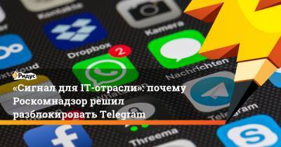 «Сигнал для IT-отрасли»: почему Роскомнадзор решил разблокировать Telegram