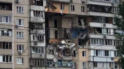 В Киеве произошёл взрыв газа в девятиэтажном доме — видео