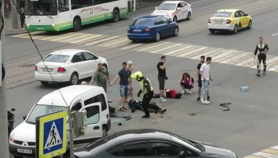 Последние секунды жизни пассажирки мотоцикла в Калининграде попали на видео