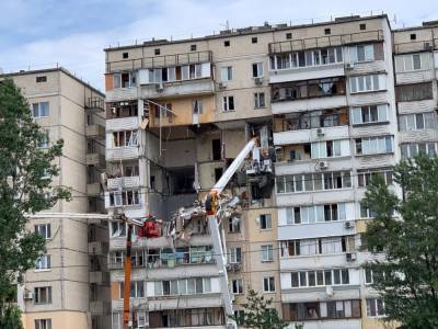 КГГА: вопрос о компенсациях жителям разрушенного дома на столичных Позняках будет решаться индивидуально