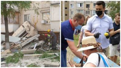 "У людей горе, а Коля...": Тищенко сильно опозорился на месте взрыва многоэтажки в Киеве, кадры