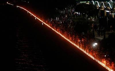 Акция «Линия памяти» стартовала на Крымской набережной
