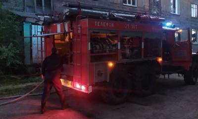 Названа причина серьезного ночного пожара в Петрозаводске